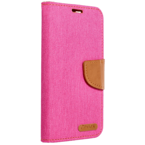 Diárové puzdro na Samsung Galaxy S22 Ultra 5G G908 Canvas ružové