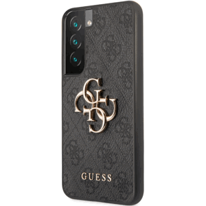 Plastové puzdro Guess na Samsung Galaxy S22 5G S901 GUHCS22S4GMGGR 4G Big Metal Logo čierne