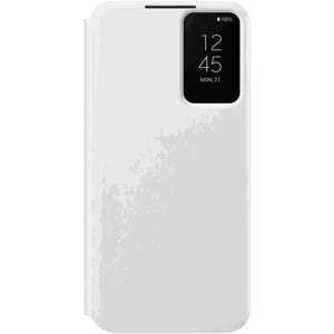 Diárové puzdro Samsung na Samsung Galaxy S22+ 5G S906 EF-ZS906CWE Clear View biele