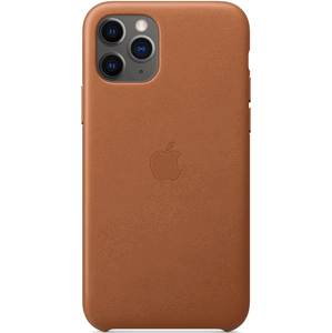 Kožené puzdro Apple na Apple iPhone 11 Pro Max MX0D2ZM/A Leather Saddle Brown