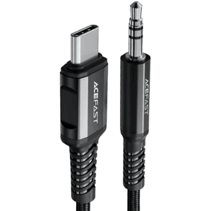 Kábel Acefast Audio C1-08, USB-C na jack 3,5mm, 1,2m, čierny