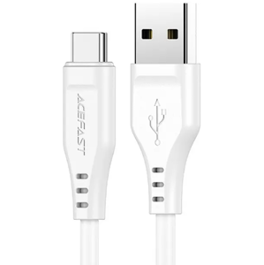 Kábel Acefast C3-04, USB na USB-C 3A, 1,2m, biely