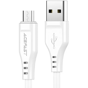 Kábel Acefast C3-09, USB na microUSB 2,4A, 1,2m, biely