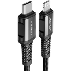 Kábel Acefast C1-01, USB-C na Lightning 8-pin MFI 3A PD30W, 1,2m, čierny