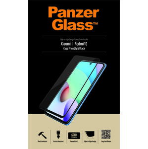 Tvrdené sklo na Xiaomi Redmi 10 PanzerGlass Case Friendly čierne