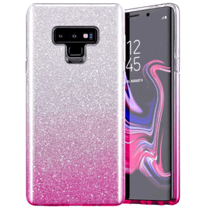Silikónové puzdro na Samsung Galaxy A53 5G Shine Bling ružovo-strieborné