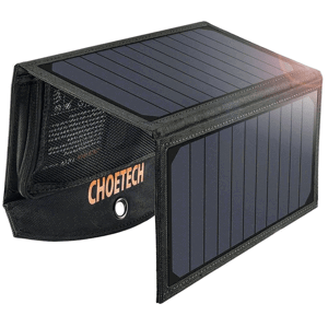 Solárna nabíjačka Choetech 19W 2xUSB (5V/2.4A) SC005 čierna