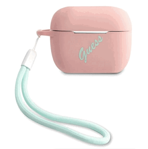 Silikónové Puzdro na Apple Airpods Pro GUACAPLSVSPG Guess Vintage ružové