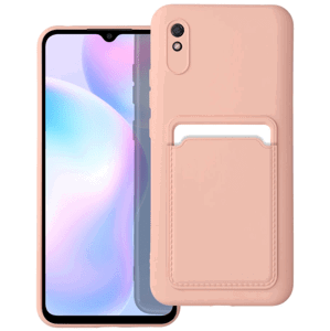 Silikónové puzdro na Xiaomi Redmi 9A/9AT/9i Forcell Card ružové