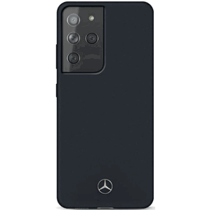 Silikónové puzdro Mercedes na Samsung Galaxy S21 Ultra G998 MEHCS21LSILNA Silicone Line modré