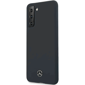 Silikónové puzdro Mercedes na Samsung Galaxy S21 G991 MEHCS21SSILNA Silicone Line modré