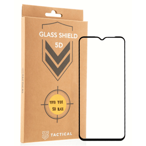 Tvrdené sklo na Vivo Y01 Tactical Glass Shield 5D čierne