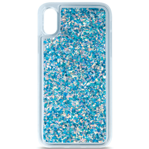 Silikónové puzdro na Samsung Galaxy S22 G901 5G Liquid Sparkle modré
