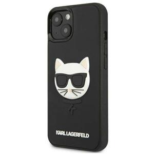 Kryt na Apple iPhone 13 Mini Karl Lagerfeld 3D Rubber Choupette KLHCP13SCH3DBK čierne