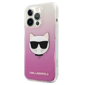 Kryt na Apple iPhone 13/13 Pro Karl Lagerfeld Choupette Head KLHCP13LCTRP ružové