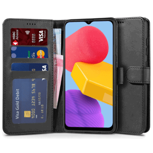 Diárové puzdro na Samsung Galaxy M13 M135 Tech-protect Wallet čierne