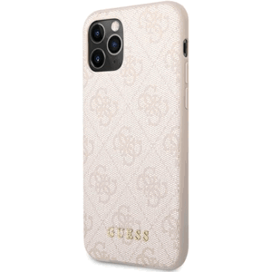 Plastové puzdro Guess na Apple iPhone 11 Pro Max GUHCN65G4GFPI 4G Classic ružové