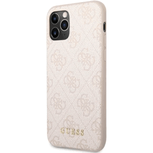 Plastové puzdro Guess na Apple iPhone 11 Pro GUHCN58G4GFPI PU 4G Classic ružové