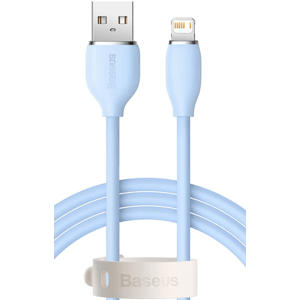 Kábel Baseus Jelly Liquid, USB na Lightning 2,4A, 1.2m, modrý