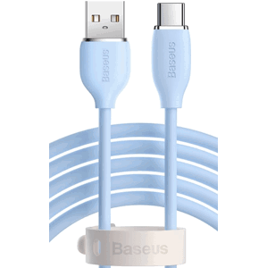 Kábel Baseus Jelly Liquid, USB - USB-C 100W, 2 m, modrý