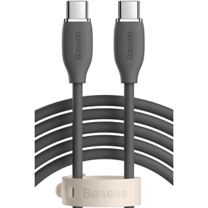 Kábel Baseus Jelly Liquid, USB-C na USB-C PD100W, 2 m, čierny