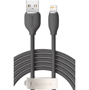 Kábel Baseus Jelly Liquid, USB na Lightning 2,4A, 2m, čierny