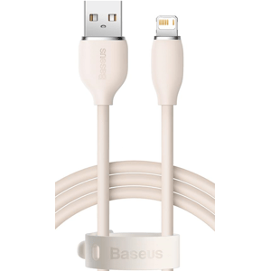 Kábel Baseus Jelly Liquid, USB na Lightning 2,4A, 1.2m, ružový