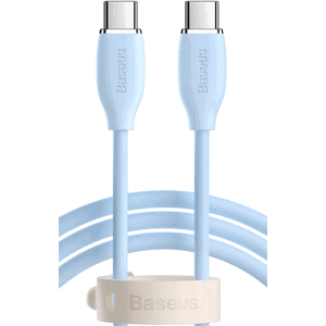 Kábel Baseus Jelly Liquid, USB-C na USB-C PD100W, 1.2 m, modrý