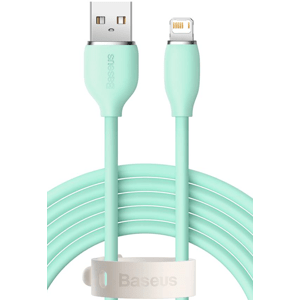 Kábel Baseus Jelly Liquid, USB na Lightning 2,4A, 2m, zelený