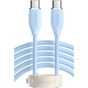 Kábel Baseus Jelly Liquid, USB-C na USB-C PD100W, 2 m, modrý