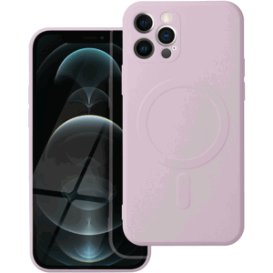 Silikónové puzdro na Apple iPhone 12 Pro Silicone Mag Cover ružové