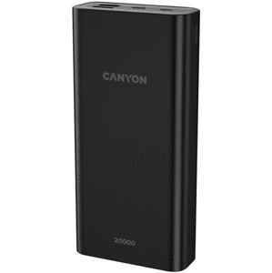 Powerbanka Canyon PB-2001 20 000 mAh 2xUSB, microUSB, USB-C, 10W, čierna