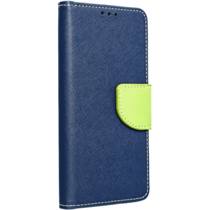 Diárové puzdro na Motorola Moto G9 Play/E7 Plus Fancy modro-limetkové