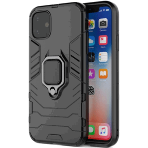 Odolné puzdro na Apple iPhone 14 Ring Armor Rugged čierne