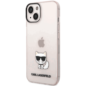 Kryt na Apple iPhone 14 Plus Karl Lagerfeld Choupette Logo KLHCP14MCTTRI ružové