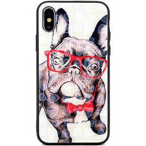 Plastové puzdro na Apple iPhone 7/8/SE 2020/SE 2022 Glass Hearts frenchie