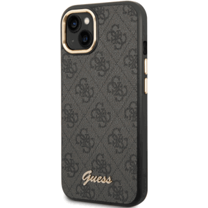 Plastové puzdro Guess na Apple iPhone 14 Plus GUHCP14MHG4SHK 4G Metal Camera Outline čierne