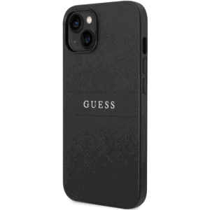 Plastové puzdro Guess na Apple iPhone 14 GUHCP14SPSASBBK PU Leather Saffiano čierne