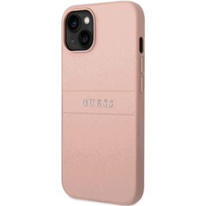 Plastové puzdro Guess na Apple iPhone 14 Pro GUHCP14LPSASBPI PU Leather Saffiano ružové