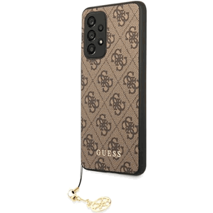 Plastové puzdro Guess na Samsung Galaxy A53 5G A536 GUHCA53PCU4GLPI 4G Glitter ružové