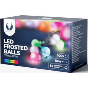 Osvetlenie Forever String light LED FROSTED BALLS FB103 10m 100balls 230V colorful