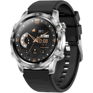 Smart hodinky CARNEO Adventure HR+ strieborné