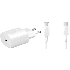 Rýchlonabíjačka Samsung EP-TA800EWE 25W USB-C + kábel Samsung EP-DA705BWE USB-C, biela (bulk)