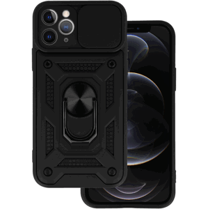 Odolné puzdro na Apple iPhone 11 Pro Camshield Ring Armor čierne