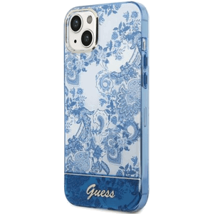 Plastové puzdro Guess na Apple iPhone 14 Pro GUHCP14LHGPLHB IML Electro Cam TDJ modré