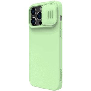 Silikónové puzdro na Apple iPhone 14 Pro Max Nillkin CamShield Silky zelené