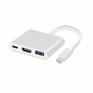 Adaptér USB-C - HDMI 4K*2K, USB, USB-C, 0,25 m, biely