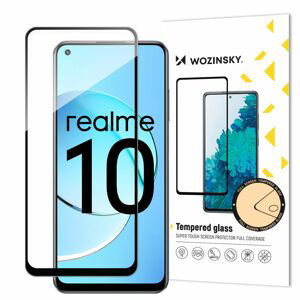 Realme 10, 5D Tvrdené sklo, čierne