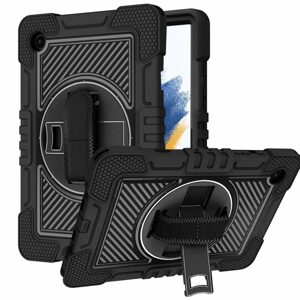 Techsuit StripeShell 360, Samsung Galaxy Tab A8 10.5 (2021), čierny