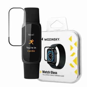 Wozinsky Watch Glass hybridné sklo, Google Fitbit Inspire 3, čierne